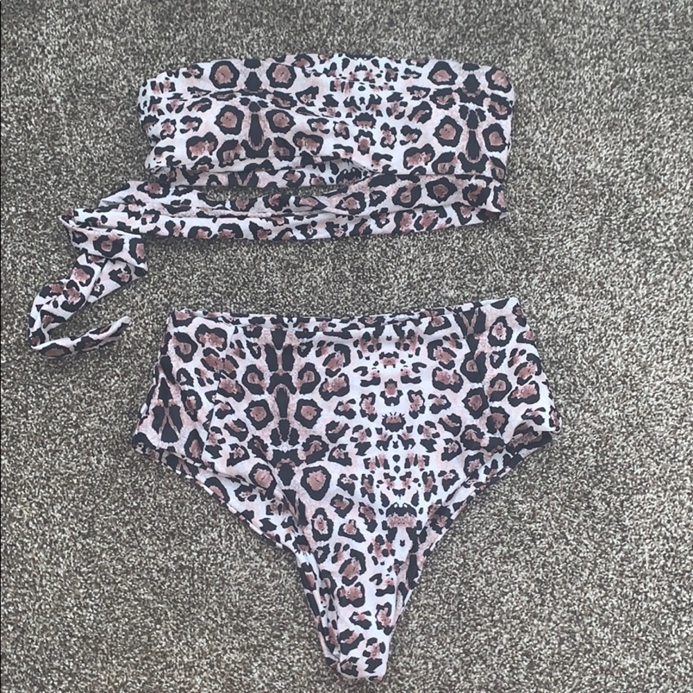 Cheetah bikini set